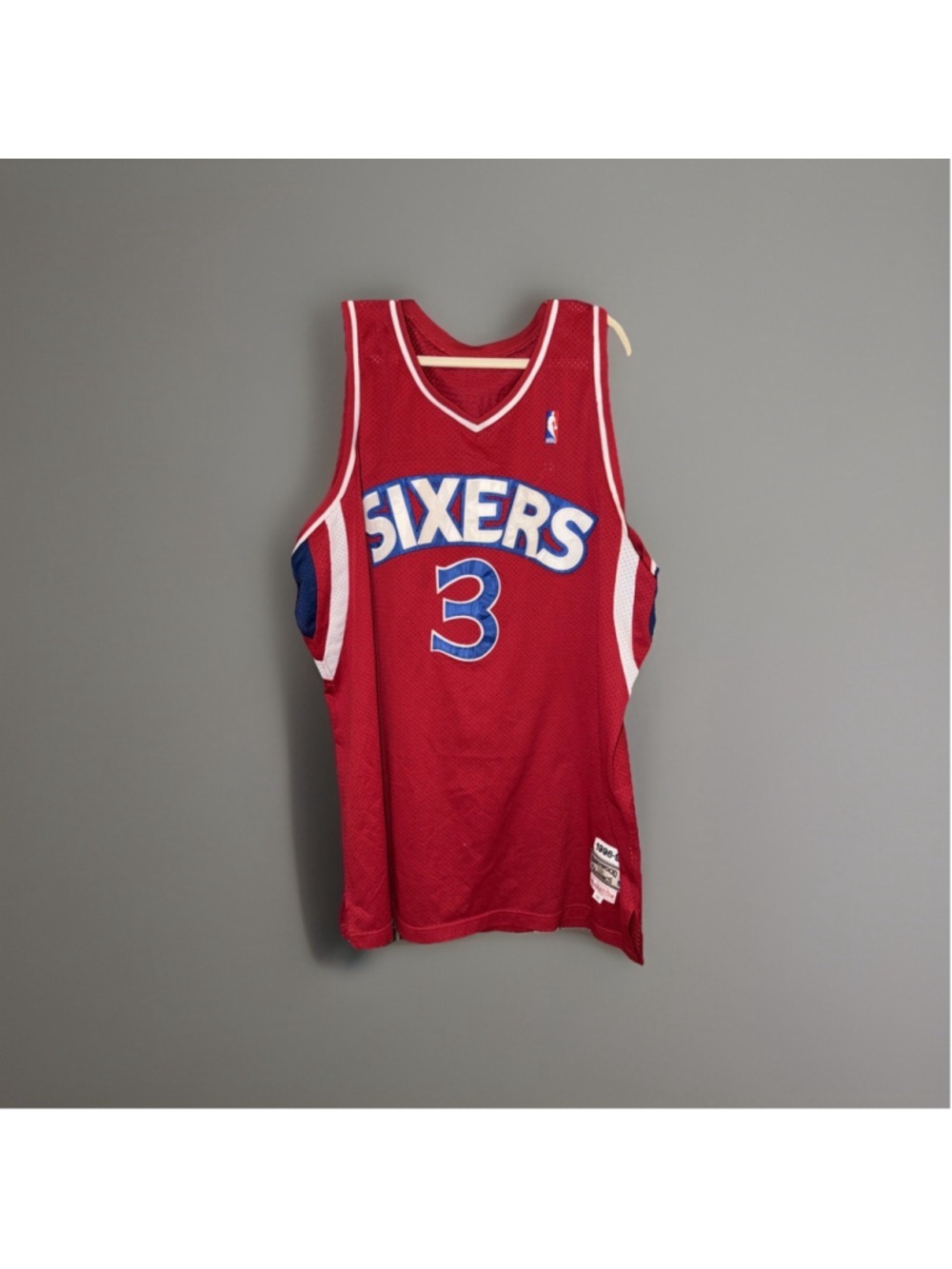 Vintage Mitchell & Ness Allen Iverson 76ers Jersey 56 Red Hardwood Classic